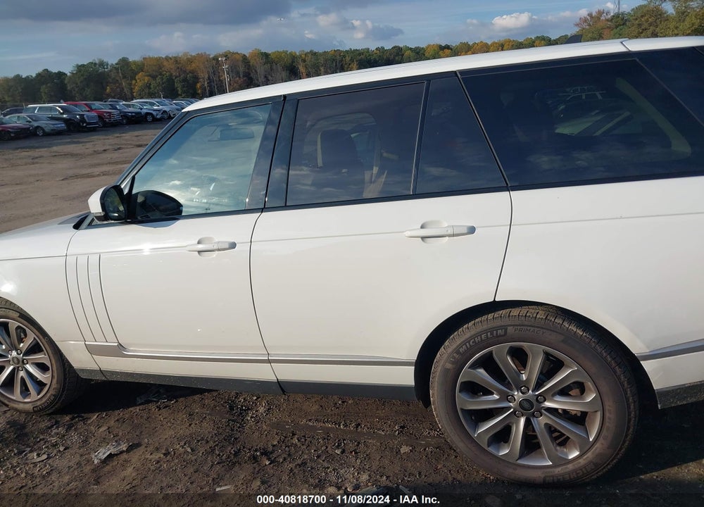 2016 LAND ROVER RANGE ROVER 3.0L V6 SUPERCHARGED VIN: SALGR2PF9GA287720