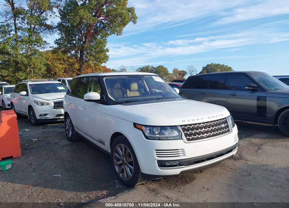 2016 LAND ROVER RANGE ROVER 3.0L V6 SUPERCHARGED VIN: SALGR2PF9GA287720