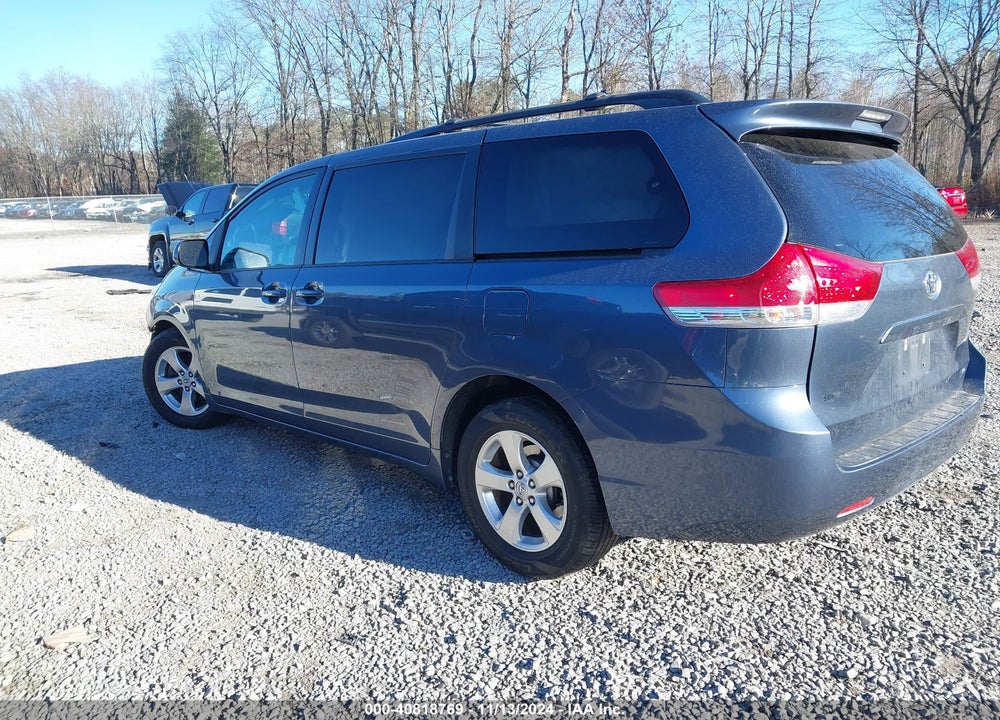 2013 TOYOTA SIENNA LE V6 8 PASSENGER VIN: 5TDKK3DC3DS398204