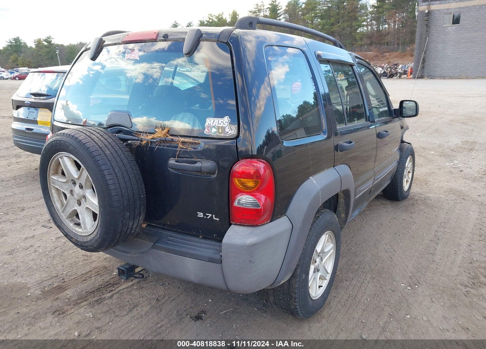 2004 JEEP LIBERTY SPORT VIN: 1J4GL48K34W309719