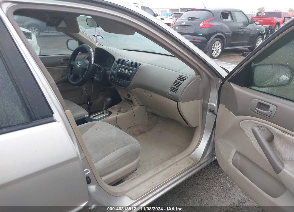 2001 HONDA CIVIC LX VIN: 1HGES16561L065851