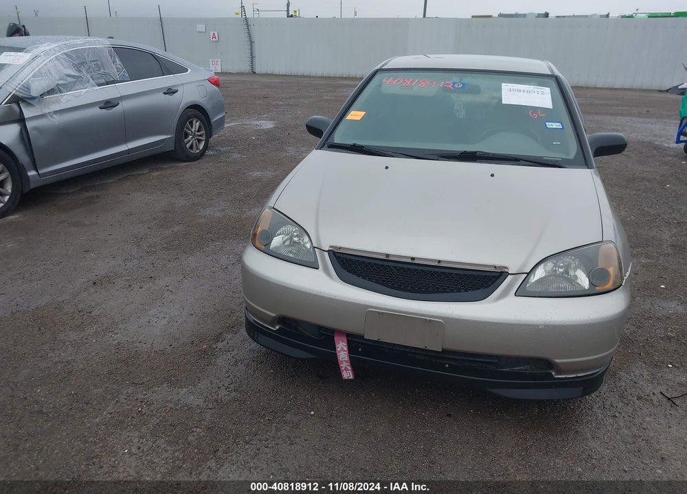 2001 HONDA CIVIC LX VIN: 1HGES16561L065851