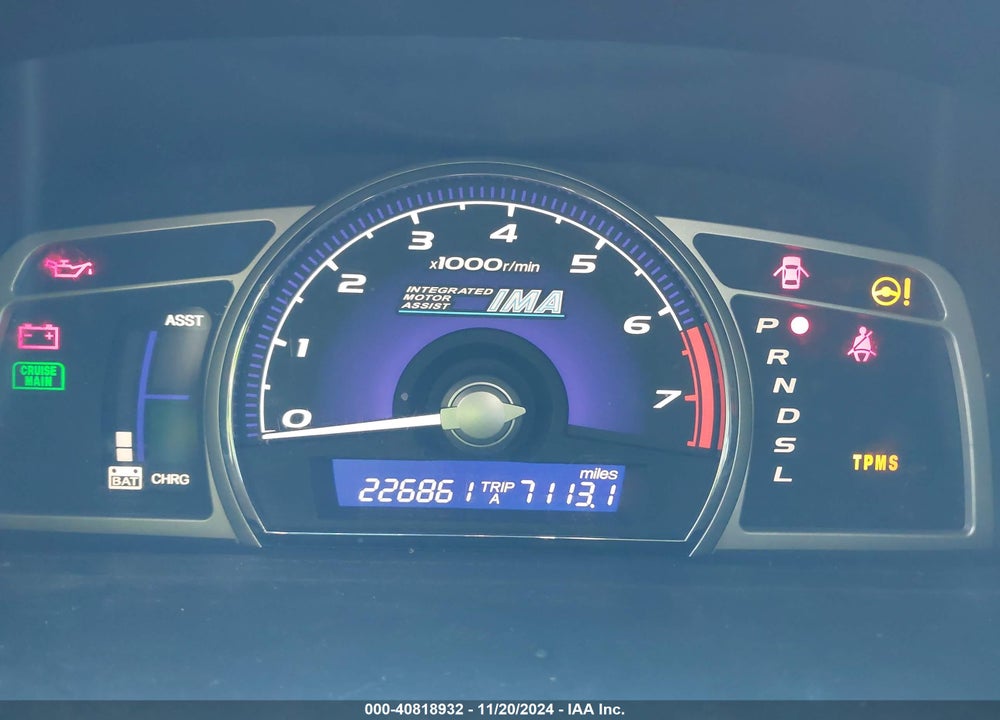 2008 HONDA CIVIC HYBRID VIN: JHMFA36268S027669