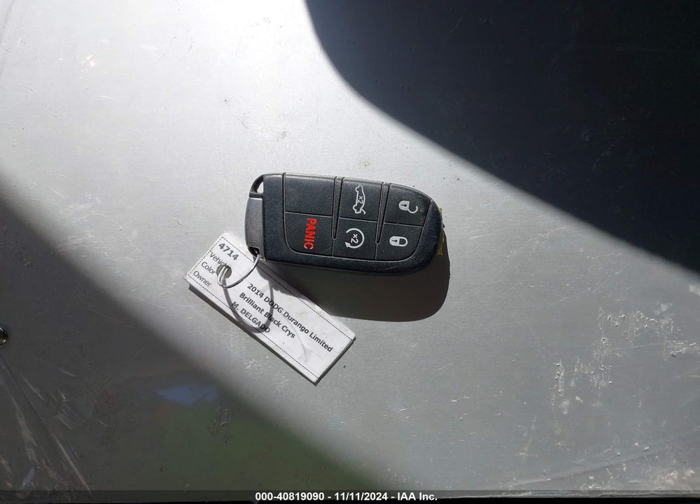 2014 DODGE DURANGO LIMITED VIN: 1C4RDHDG1EC476734