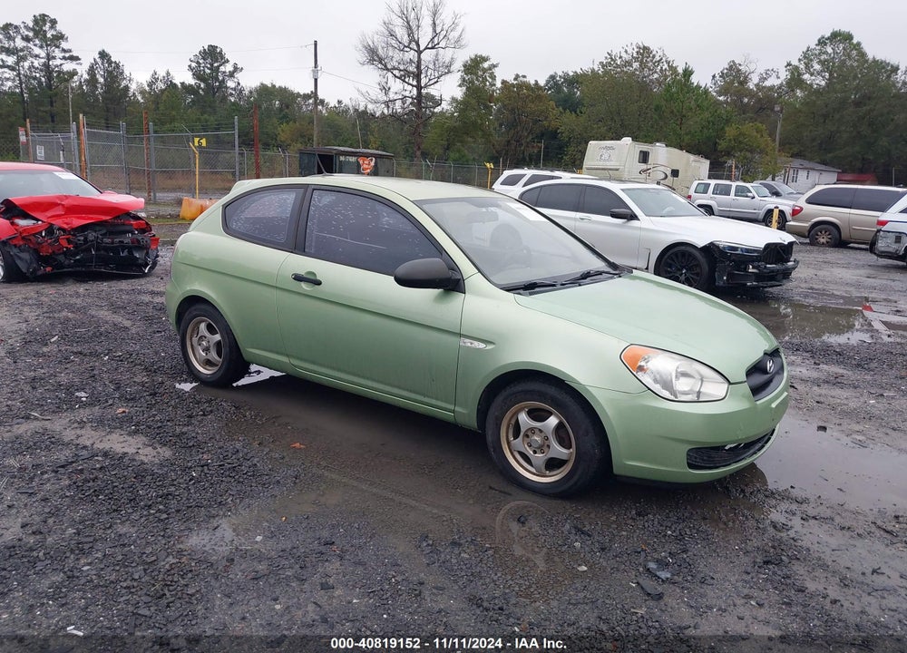 2008 HYUNDAI ACCENT GS VIN: KMHCM36C78U100133