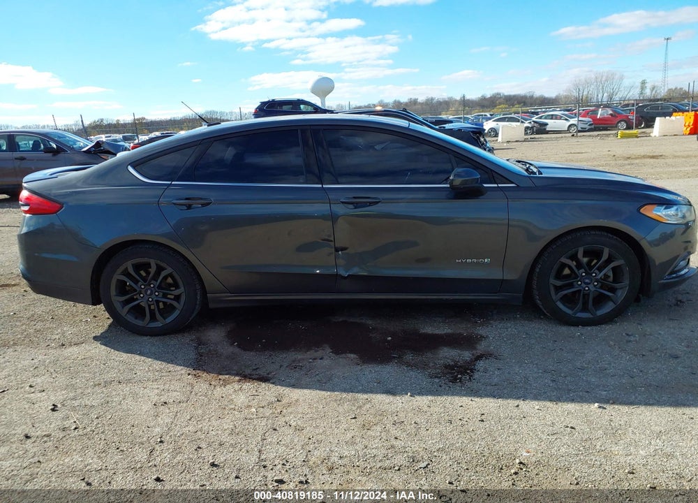 2018 FORD FUSION HYBRID SE VIN: 3FA6P0LU6JR238902