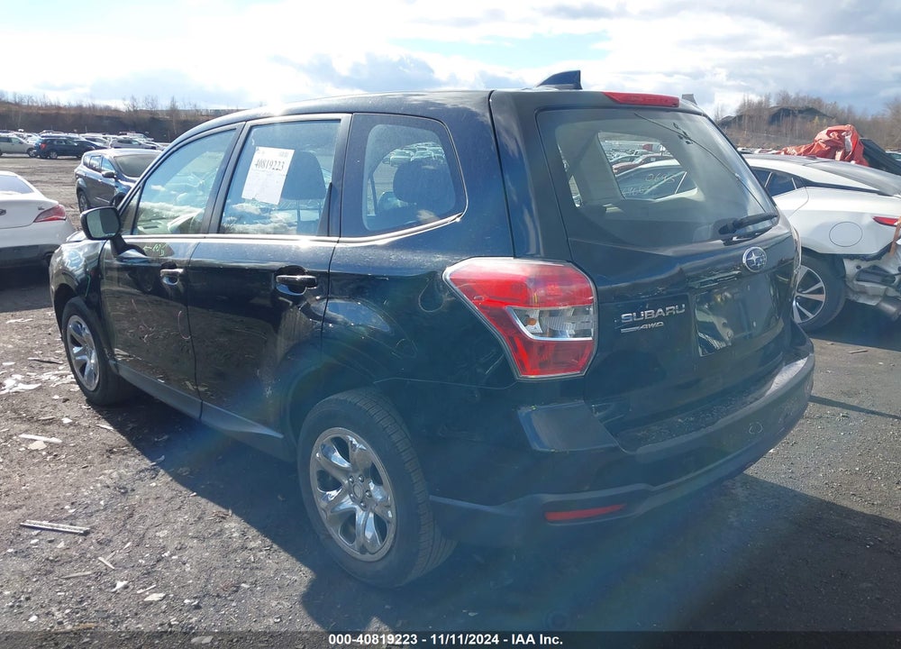 2016 SUBARU FORESTER 2.5I VIN: JF2SJAAC5GH446601