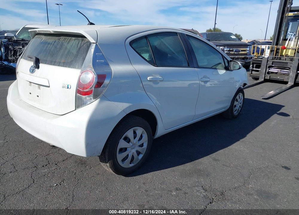 2014 TOYOTA PRIUS C ONE VIN: JTDKDTB37E1574585