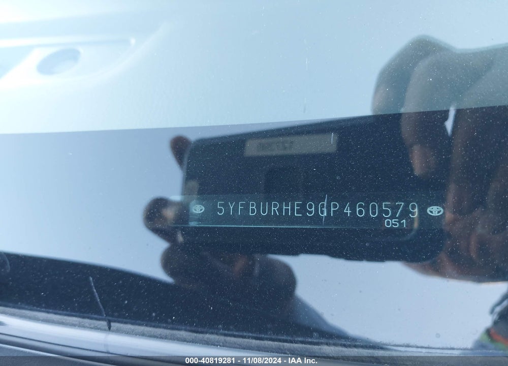 2016 TOYOTA COROLLA S PLUS VIN: 5YFBURHE9GP460579