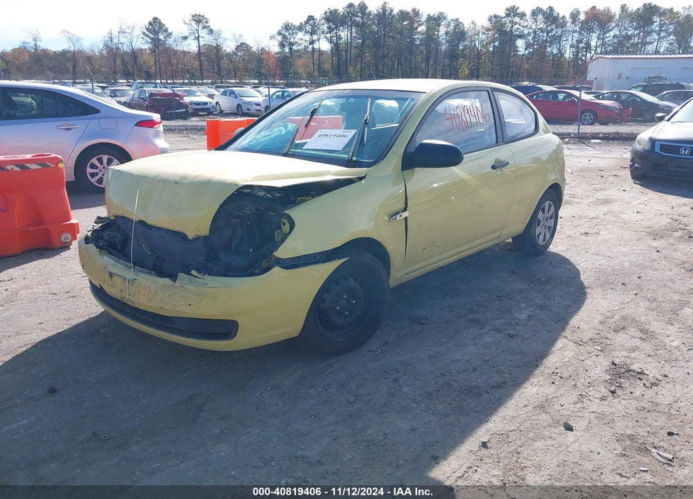 2009 HYUNDAI ACCENT GS VIN: KMHCM36C99U117291