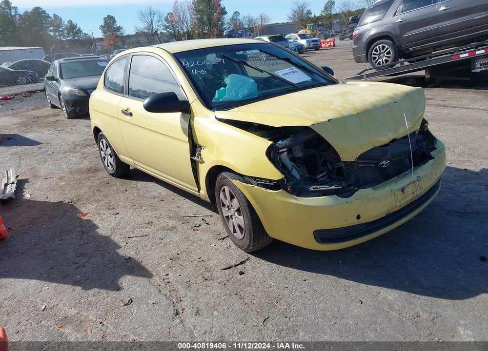 2009 HYUNDAI ACCENT GS VIN: KMHCM36C99U117291