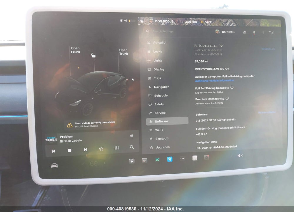 2021 TESLA MODEL Y LONG RANGE DUAL MOTOR ALL-WHEEL DRIVE VIN: 5YJYGDEE5MF180707