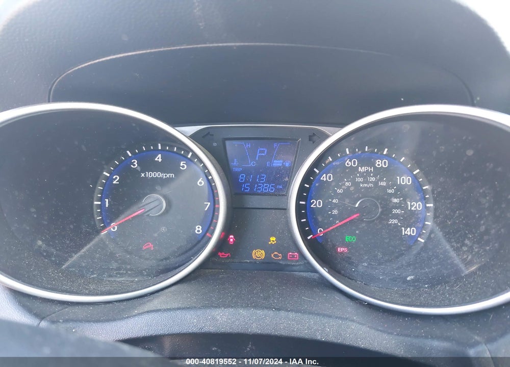 2013 HYUNDAI TUCSON GLS VIN: KM8JU3AC5DU702196