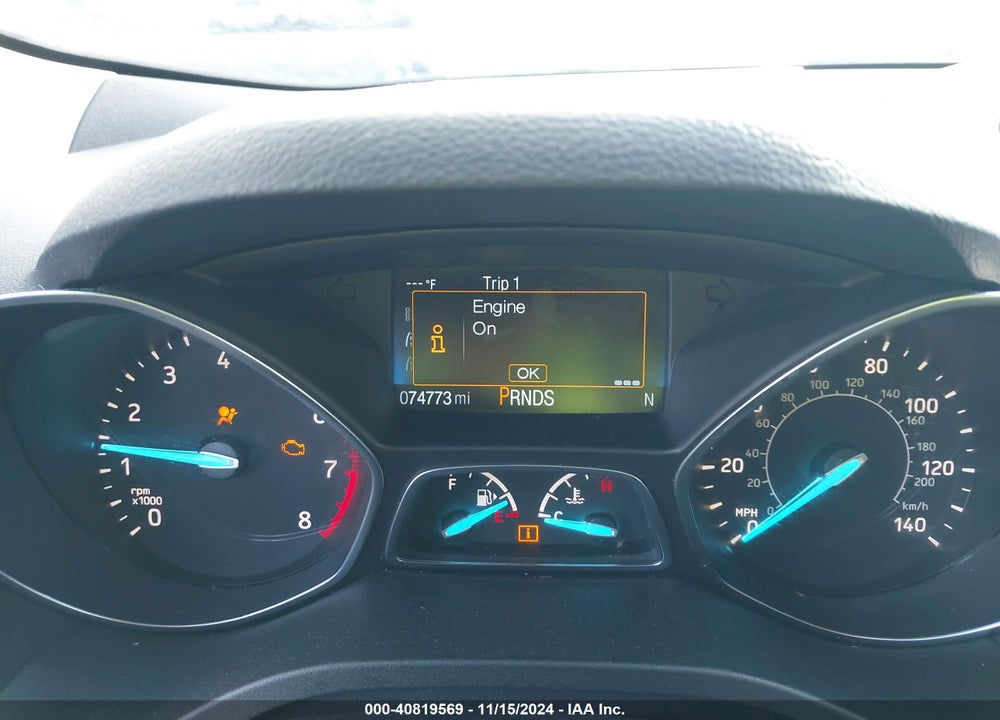 2017 FORD ESCAPE S VIN: 1FMCU0F74HUE74491
