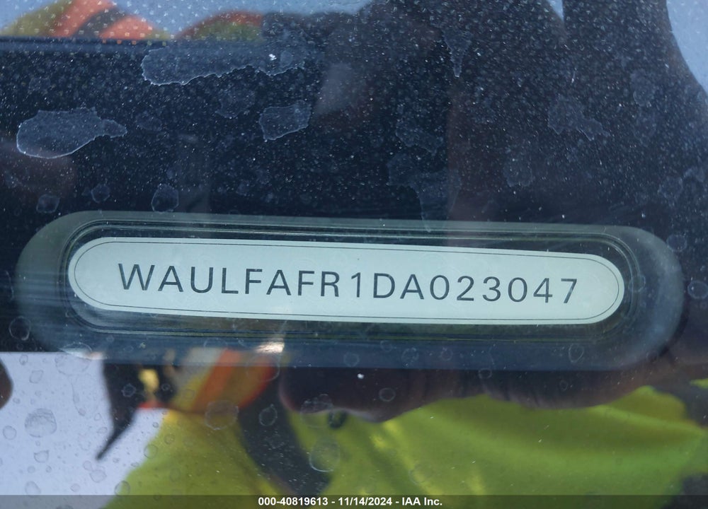 2013 AUDI A5 2.0T PREMIUM VIN: WAULFAFR1DA023047