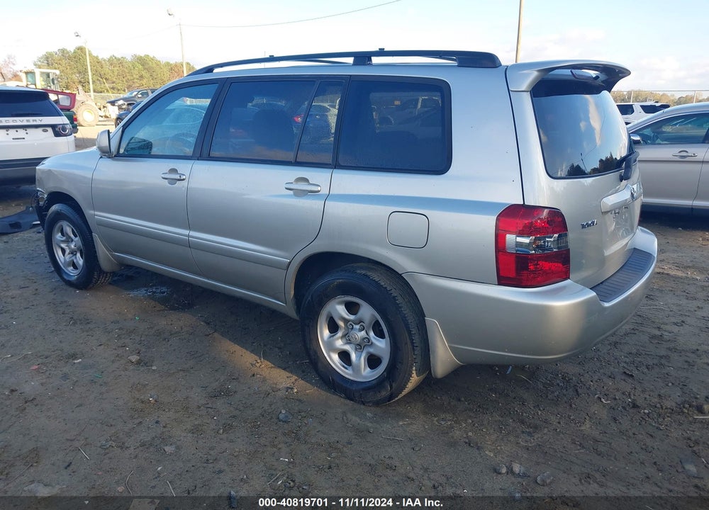2007 TOYOTA HIGHLANDER VIN: JTEGD21A770165085