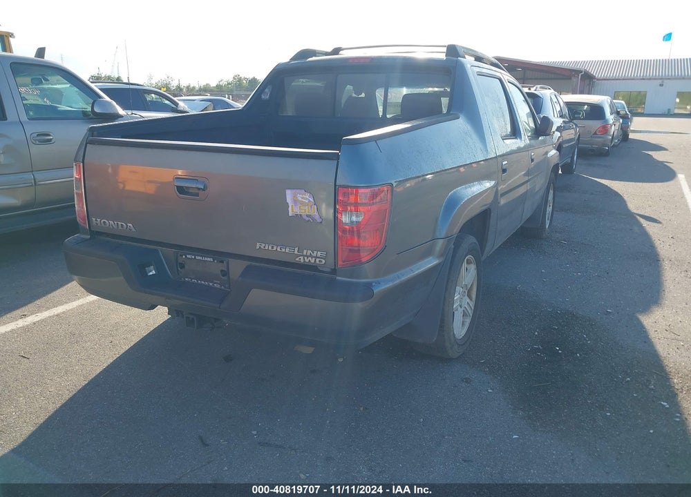2009 HONDA RIDGELINE RTL VIN: 5FPYK16509B103673