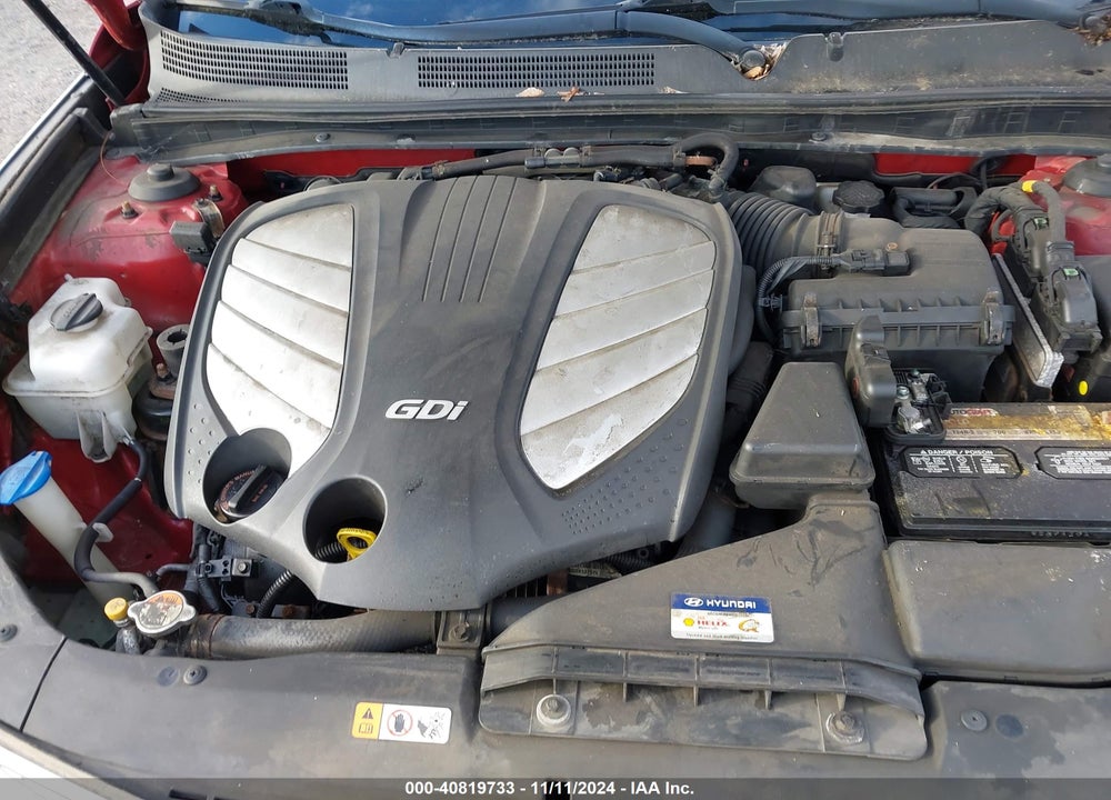 2013 HYUNDAI AZERA VIN: KMHFH4JG5DA249024