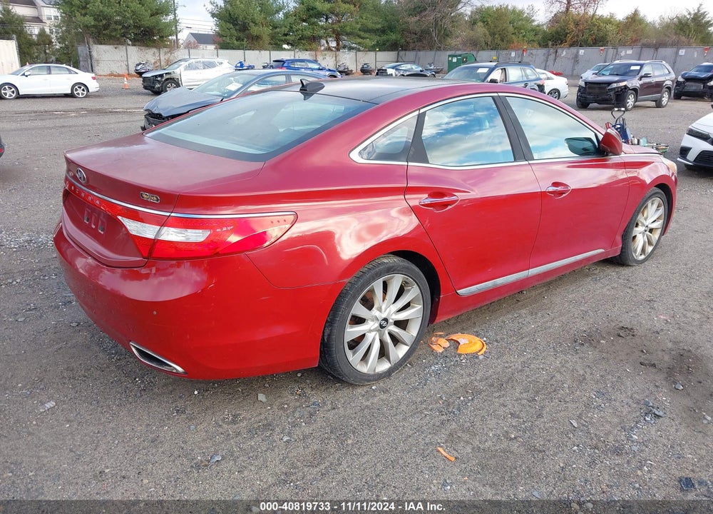2013 HYUNDAI AZERA VIN: KMHFH4JG5DA249024