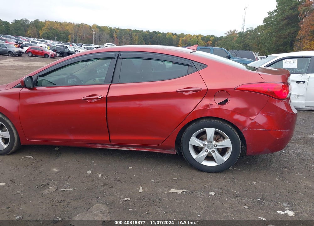 2013 HYUNDAI ELANTRA GLS VIN: 5NPDH4AE8DH380662