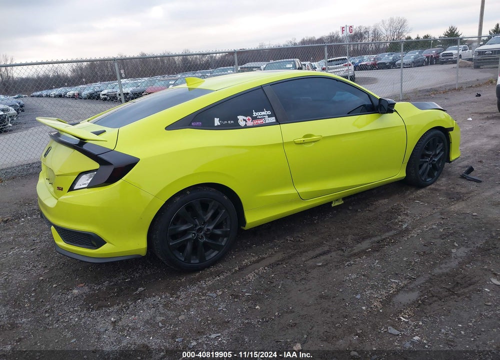 2019 HONDA CIVIC SI VIN: 2HGFC3A50KH750625