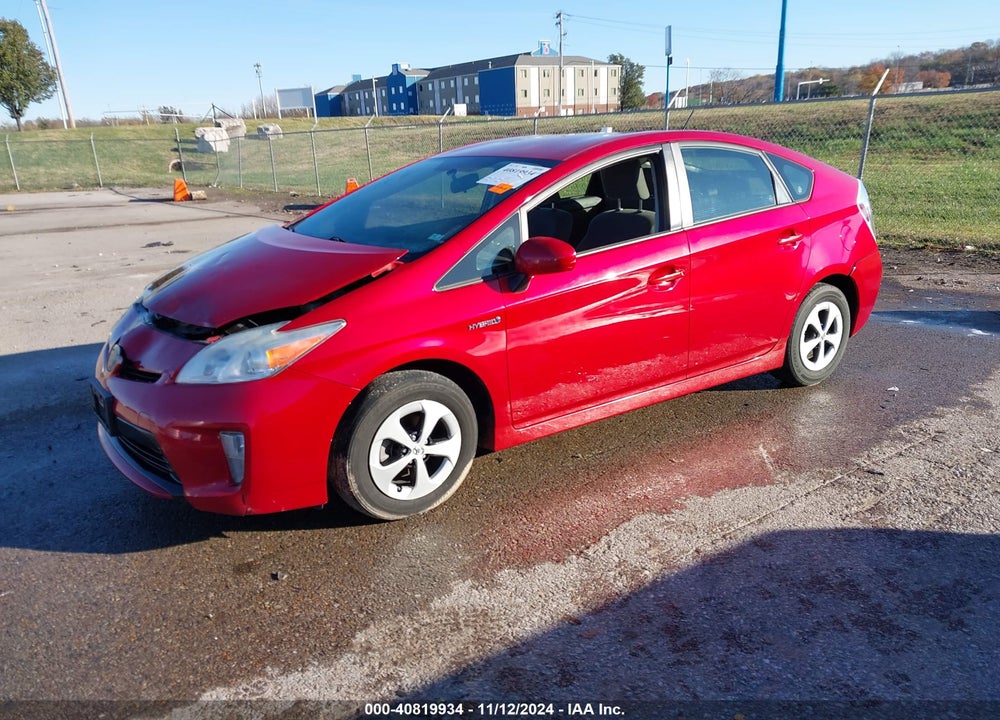 2013 TOYOTA PRIUS THREE VIN: JTDKN3DUXD0342327