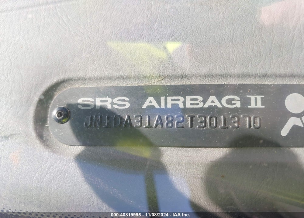 2002 NISSAN MAXIMA SE VIN: JN1DA31A82T301370