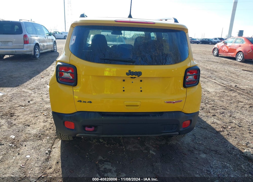 2018 JEEP RENEGADE TRAILHAWK 4X4 VIN: ZACCJBCB5JPG74983