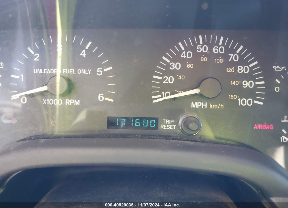 1999 JEEP CHEROKEE CLASSIC/SPORT VIN: 1J4FF68S2XL627738