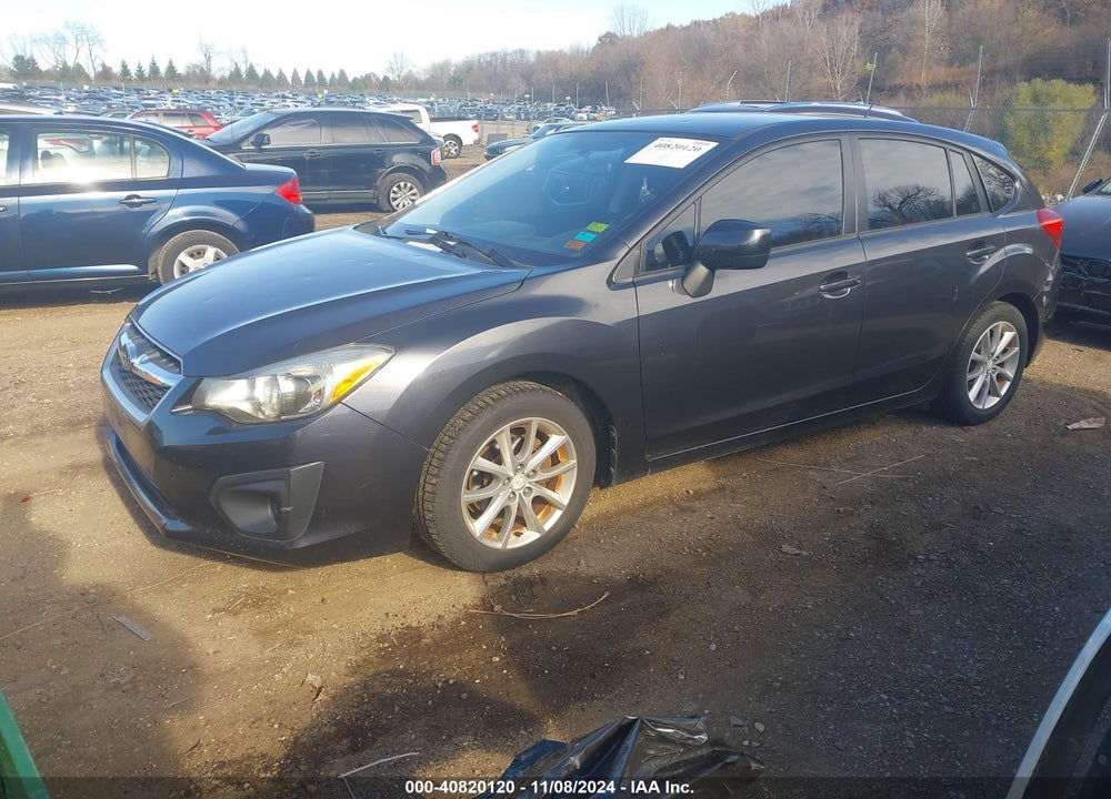 2012 SUBARU IMPREZA 2.0I PREMIUM VIN: JF1GPAC60CH218631
