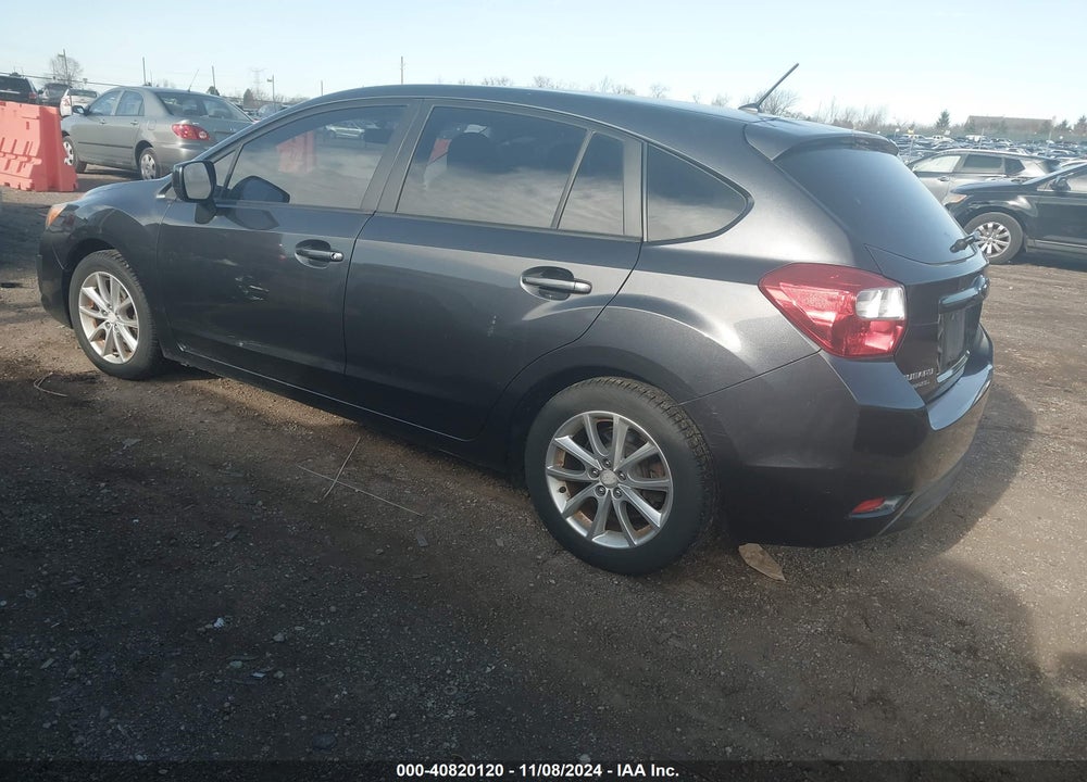 2012 SUBARU IMPREZA 2.0I PREMIUM VIN: JF1GPAC60CH218631