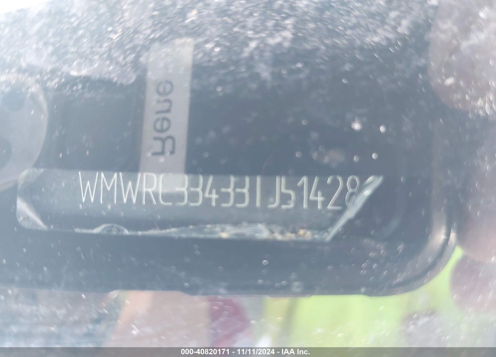 2003 MINI COOPER VIN: WMWRC33433TJ51428