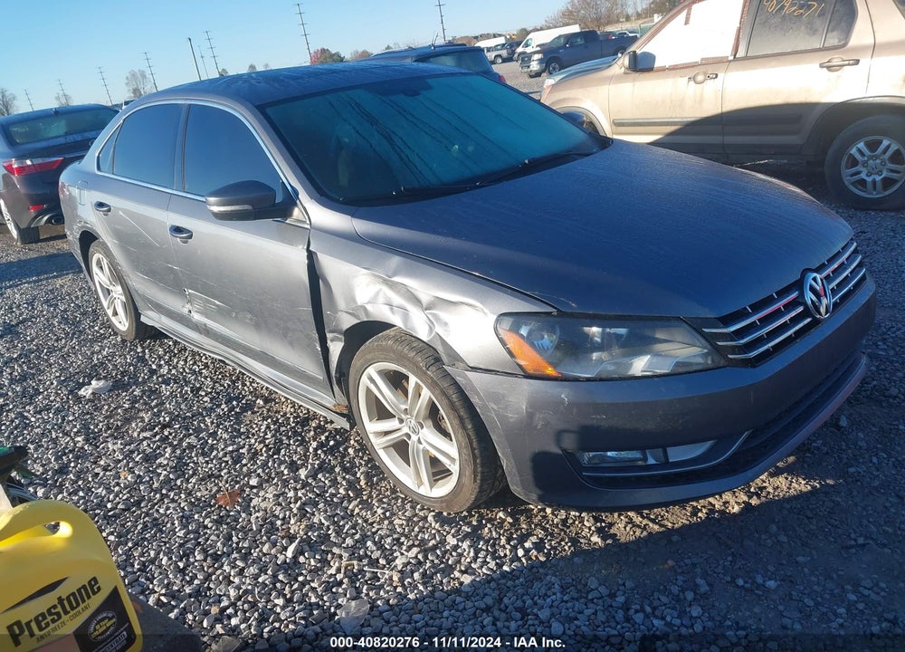2013 VOLKSWAGEN PASSAT 2.0L TDI SE VIN: 1VWBN7A35DC076729