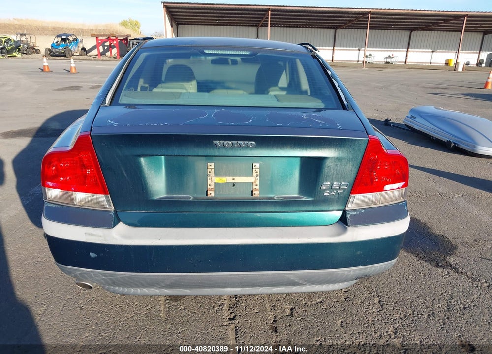 2001 VOLVO S60 2.4T VIN: YV1RS58D812031065