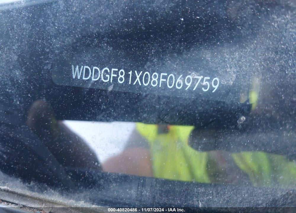 2008 MERCEDES-BENZ C 300 VIN: WDDGF81X08F069759