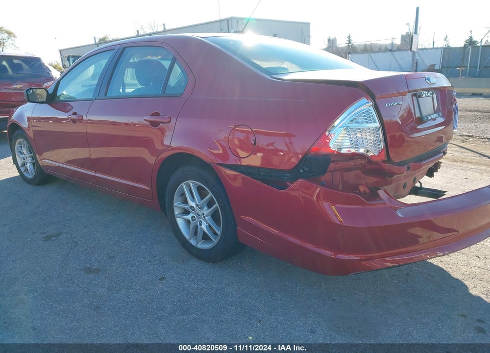 2012 FORD FUSION S VIN: 3FAHP0GA8CR244146