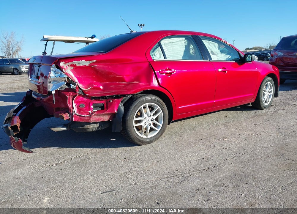 2012 FORD FUSION S VIN: 3FAHP0GA8CR244146