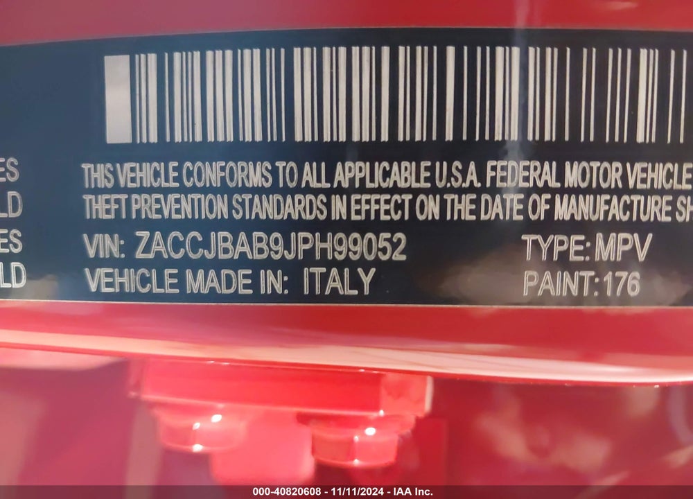 2018 JEEP RENEGADE UPLAND EDITION 4X4 VIN: ZACCJBAB9JPH99052