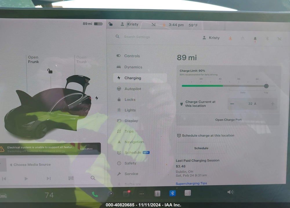 2020 TESLA MODEL 3 STANDARD RANGE PLUS REAR-WHEEL DRIVE/STANDARD RANGE REAR-WHEEL DRIVE VIN: 5YJ3E1EA5LF630057
