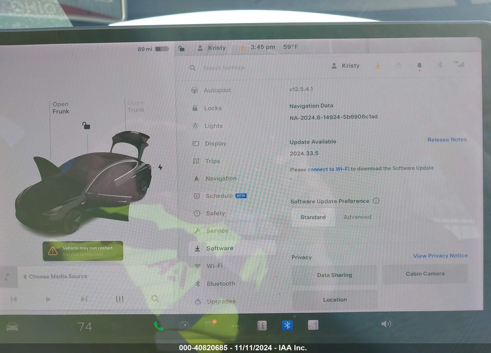 2020 TESLA MODEL 3 STANDARD RANGE PLUS REAR-WHEEL DRIVE/STANDARD RANGE REAR-WHEEL DRIVE VIN: 5YJ3E1EA5LF630057