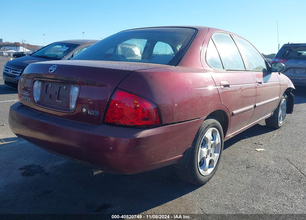 2005 NISSAN SENTRA 1.8S VIN: 3N1CB51D15L540458