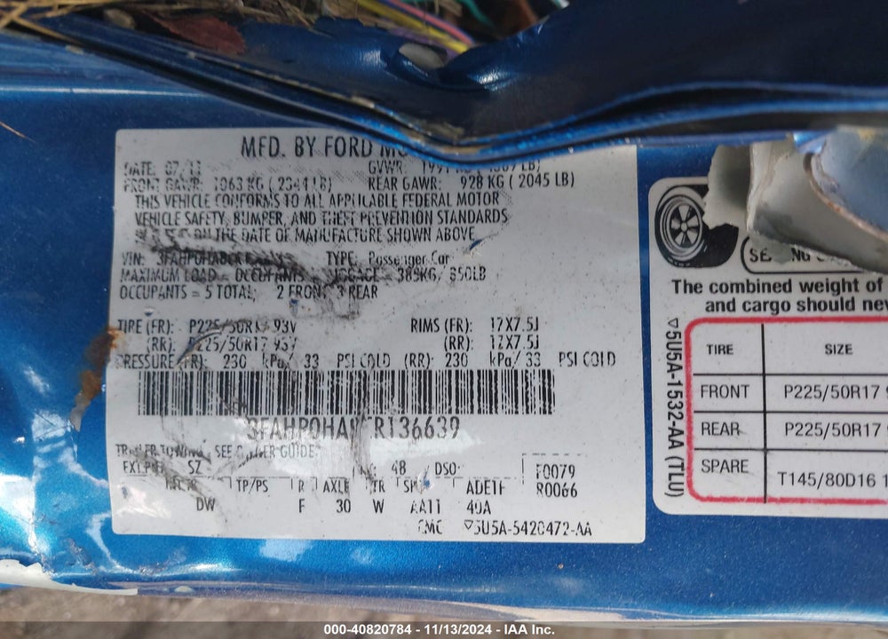 2012 FORD FUSION SE VIN: 3FAHP0HA8CR136639