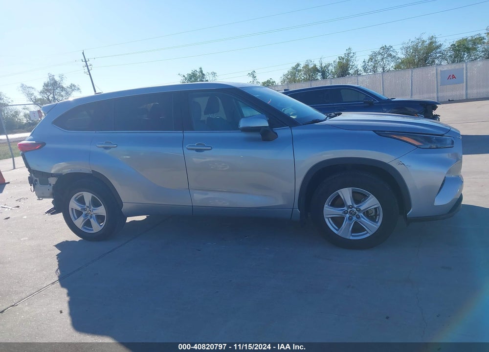 2022 TOYOTA HIGHLANDER LE VIN: 5TDBZRBH8NS579524