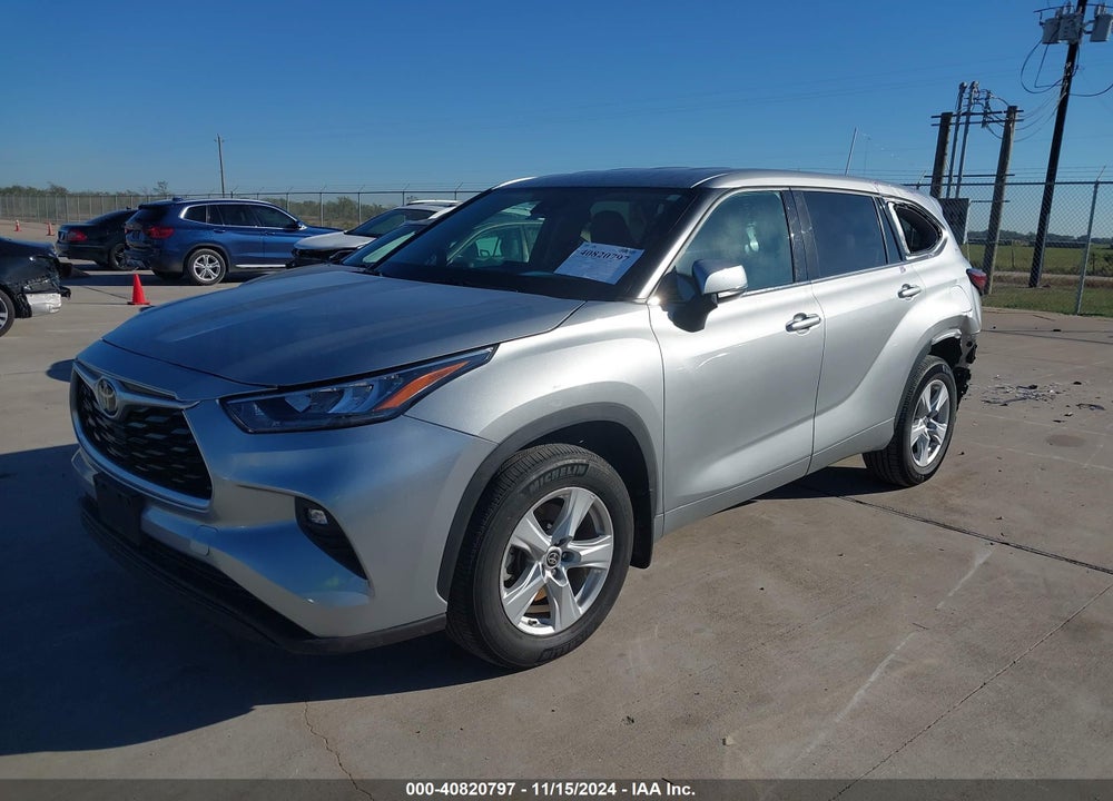 2022 TOYOTA HIGHLANDER LE VIN: 5TDBZRBH8NS579524