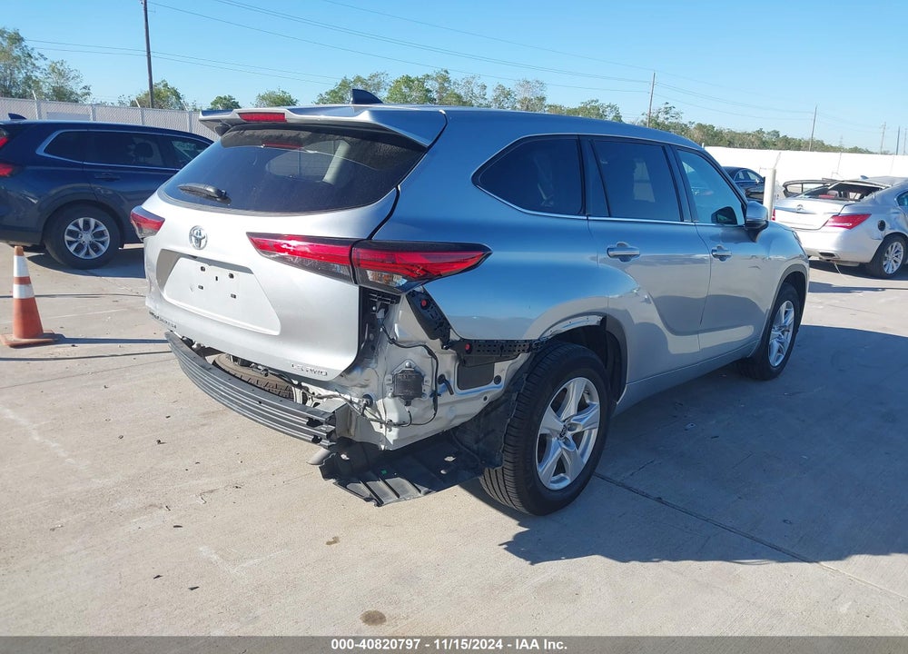 2022 TOYOTA HIGHLANDER LE VIN: 5TDBZRBH8NS579524