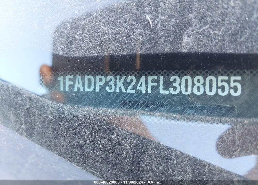 2015 FORD FOCUS SE VIN: 1FADP3K24FL308055
