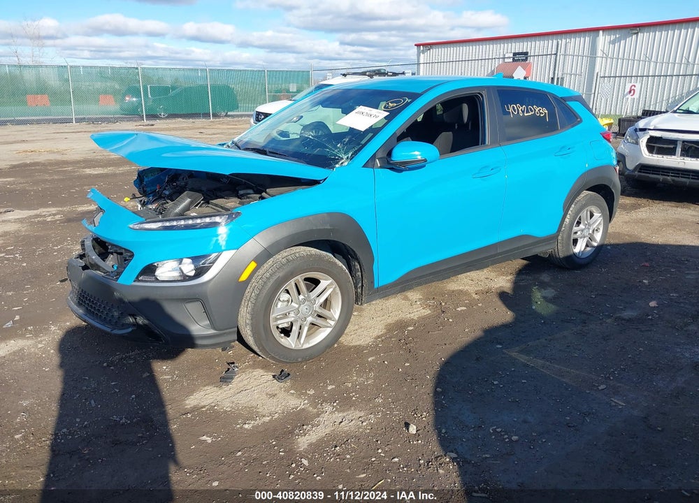 2022 HYUNDAI KONA SE VIN: KM8K22AB3NU873400