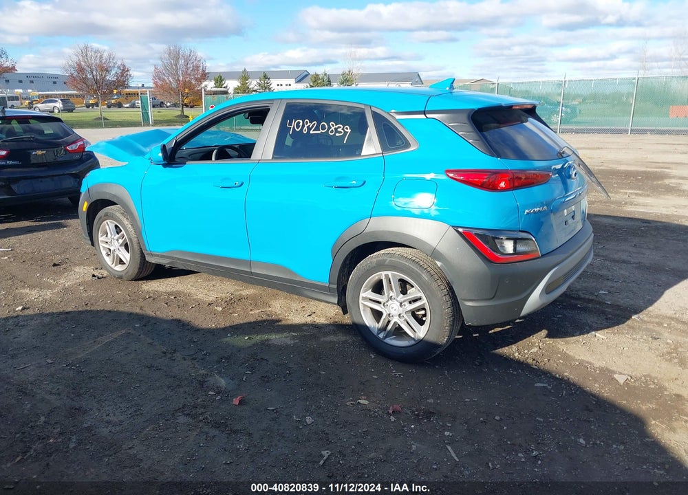 2022 HYUNDAI KONA SE VIN: KM8K22AB3NU873400