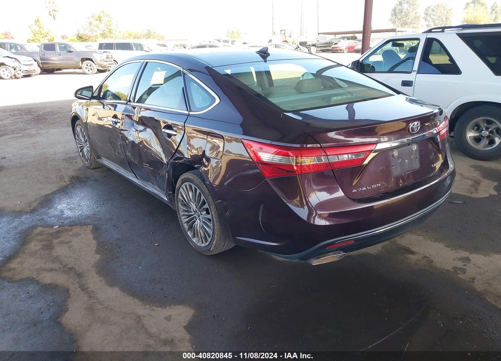 2016 TOYOTA AVALON LIMITED VIN: 4T1BK1EB0GU236696