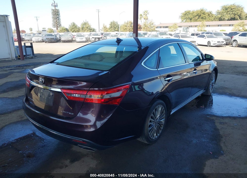 2016 TOYOTA AVALON LIMITED VIN: 4T1BK1EB0GU236696